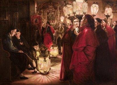 Preparing the Rosary by José Rico Cejudo
